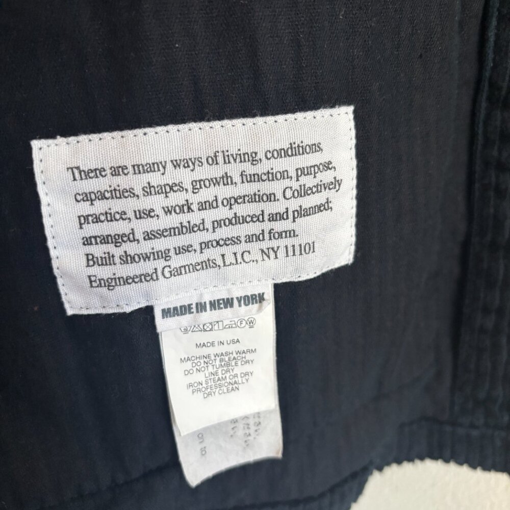 Engineered Garments Navy Corduroy Suffolk Shirt Jacket - Medium - Picture 11 of 12